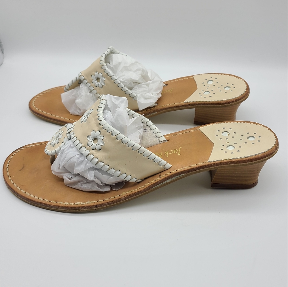 Jack Rogers Mid Block Heel Sandals